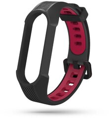 Tech-Protect watch strap Armour Xiaomi Mi Band 5/6/7, black/red цена и информация | Аксессуары для смарт-часов и браслетов | pigu.lt