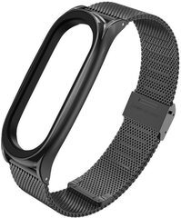 Tech-Protect watch strap MilaneseBand Xiaomi Mi Band 5/6/7, black цена и информация | Аксессуары для смарт-часов и браслетов | pigu.lt