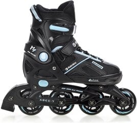 Riedučiai Raven Pulse Black/Cyan 33-36 (S) kaina ir informacija | Riedučiai | pigu.lt