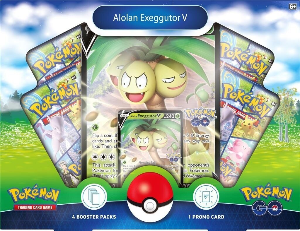 Kortų žaidimas Pokemon TCG: Pokemon GO Collection Alolan Exeggutor V, ENG kaina ir informacija | Stalo žaidimai, galvosūkiai | pigu.lt