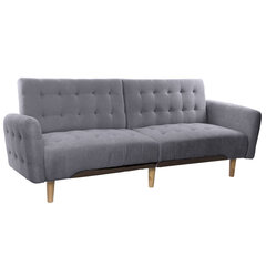 Sofa-lova DKD Home Decor Pilka (200 x 85 x 85 cm) kaina ir informacija | Lauko kėdės, foteliai, pufai | pigu.lt