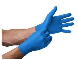 Nitrilo pirštinės Mercator GoGrip Blue, L dydis, 50 vnt. цена и информация | Рабочие перчатки | pigu.lt