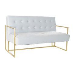 Sofa DKD Home Decor Auksinis Metalinis Poliesteris Dangaus mėlynumo (128 x 70 x 76 cm) kaina ir informacija | Lauko kėdės, foteliai, pufai | pigu.lt