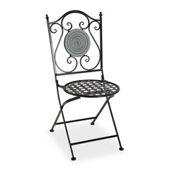 Sodo krėslas Versa Mozaika Pilka Metalinis (50 x 92 x 39 cm) kaina ir informacija | Lauko kėdės, foteliai, pufai | pigu.lt