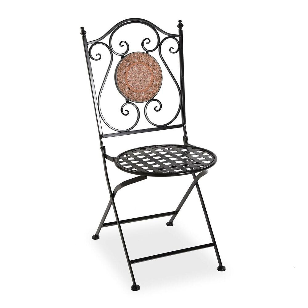 Sodo krėslas Versa Mozaika Raudona Metalinis (50 x 92 x 39 cm) kaina ir informacija | Lauko kėdės, foteliai, pufai | pigu.lt