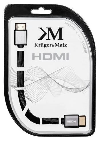 Kruger&Matz HDMI, 3 m цена и информация | Kabeliai ir laidai | pigu.lt