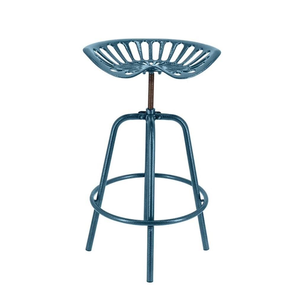 Esschert Design Baro kėdė, mėlyna, traktoriaus sėdynės dizaino kaina ir informacija | Virtuvės ir valgomojo kėdės | pigu.lt