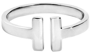 Troli Романтичное стальное кольцо с бабочкой цена и информация | Кольца | pigu.lt