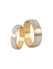 Beneto Женское двухцветное обручальное кольцо из стали SPD05 цена и информация | Кольцо | pigu.lt
