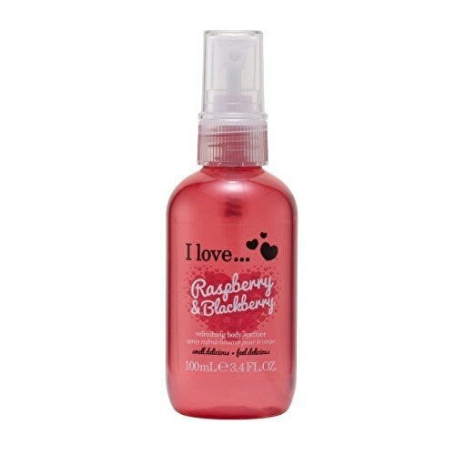 Kūno purškiklis I love Raspberry & Blackberry Body Spritzer, 100ml kaina ir informacija | Kūno kremai, losjonai | pigu.lt