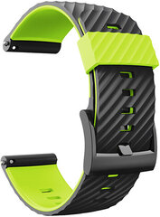 4wrist Watch Band Black/Green kaina ir informacija | Išmaniųjų laikrodžių ir apyrankių priedai | pigu.lt