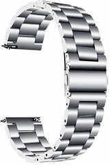 4wrist Watch Band Silver kaina ir informacija | Išmaniųjų laikrodžių ir apyrankių priedai | pigu.lt