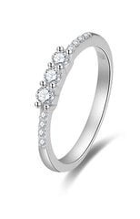 Сверкающее помолвочное кольцо с цирконами Beneto AGG464 цена и информация | Кольцо | pigu.lt