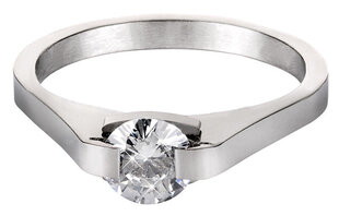 Troli Стальное кольцо с кристаллом KRS-088 цена и информация | Кольцо | pigu.lt