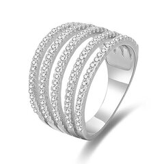 Sidabrinis žiedas moterims Beneto AGG346 цена и информация | Кольцо | pigu.lt