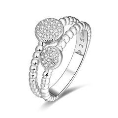 Beneto Серебряное кольцо с цирконами AGG335 цена и информация | Кольцо | pigu.lt