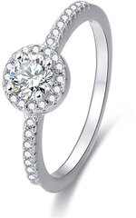 Серебряное кольцо с кристаллами Beneto AGG194 цена и информация | Кольца | pigu.lt