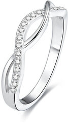 Sidabrinis žiedas moterims Beneto AGG190 kaina ir informacija | Žiedai | pigu.lt