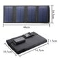SunFlower FS-20W nešiojamas vandeniui atsparus saulės kolektorius su USB įkrovimu kaina ir informacija | Komponentai saulės jėgainėms | pigu.lt