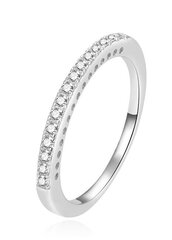 Тонкое серебряное кольцо с прозрачными цирконами Beneto AGG365 цена и информация | Кольца | pigu.lt