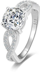 Серебряное сверкающее кольцо Beneto AGG204 цена и информация | Кольцо | pigu.lt