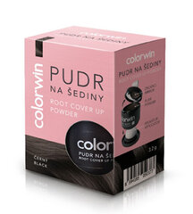Žilų plaukų maskavimo pudra Colorwin Powder for Grey Hair and Volume Black, 3.2g kaina ir informacija | Plaukų dažai | pigu.lt