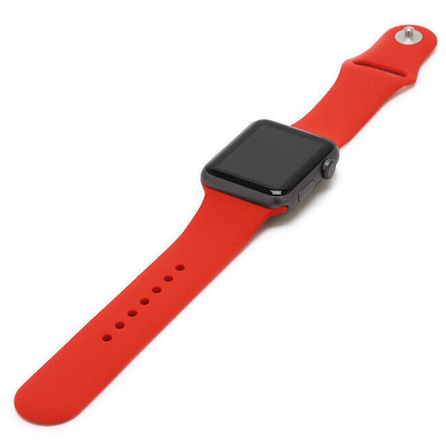 4wrist Silicone Red kaina ir informacija | Išmaniųjų laikrodžių ir apyrankių priedai | pigu.lt