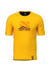 Летняя футболка Rest Day - Yellow Casual цена и информация | Мужские футболки | pigu.lt