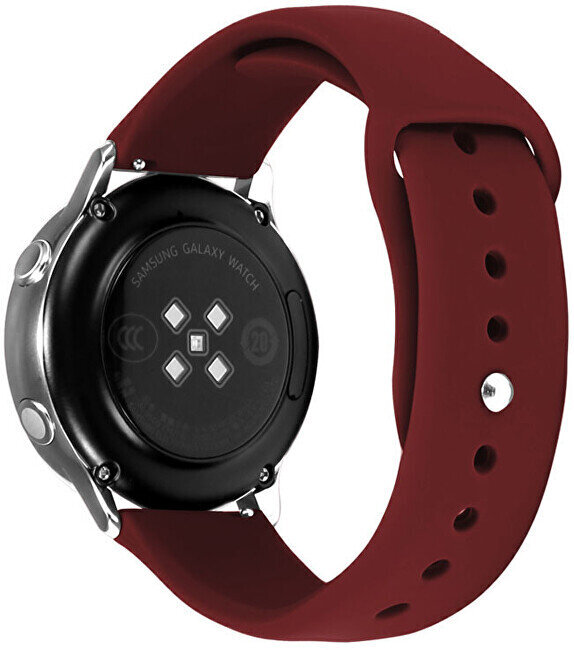 4wrist Watch Band Burgundy цена и информация | Išmaniųjų laikrodžių ir apyrankių priedai | pigu.lt