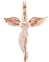 Розовый позолоченный серебряный кулон Engelsrufer «Ангел» с цирконами ERP-ANGEL-R цена и информация | Женское колье | pigu.lt