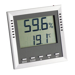 Skaitmeninis termo-higrometras KLIMA GUARD 30.5010.54.K kaina ir informacija | Meteorologinės stotelės, termometrai | pigu.lt