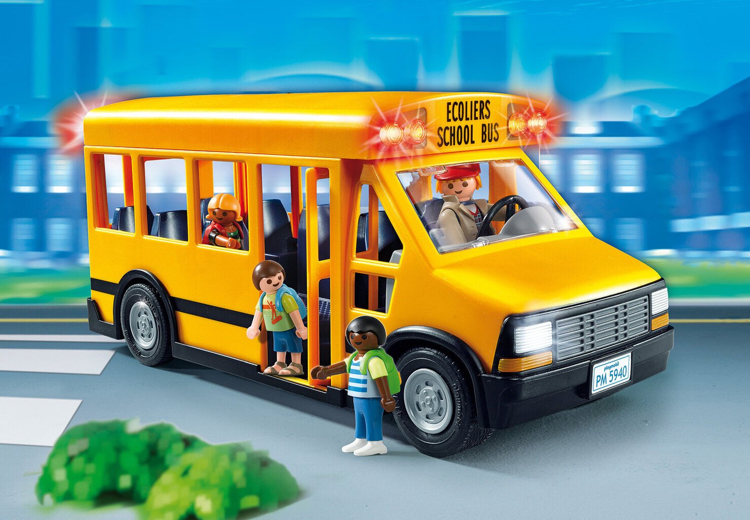 71094 Playmobil City Life JAV mokyklinis autobusas цена и информация | Konstruktoriai ir kaladėlės | pigu.lt