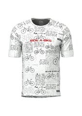 Летняя футболка Ride a Bike - White цена и информация | Футболка мужская | pigu.lt