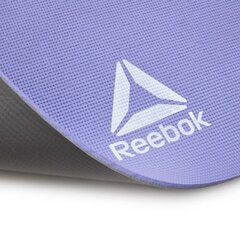 Коврик для йоги Reebok двусторонний 6 мм фиолетовый/серый цена и информация | Коврики для йоги, фитнеса | pigu.lt
