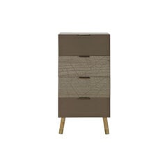 Тумба с ящиками DKD Home Decor Натуральный Чёрный MDF (60 x 30 x 56 cm) цена и информация | Комоды | pigu.lt