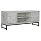 Televizoriaus baldai DKD Home Decor Metalinis Mango mediena (130 x 40 x 55 cm) kaina ir informacija | TV staliukai | pigu.lt