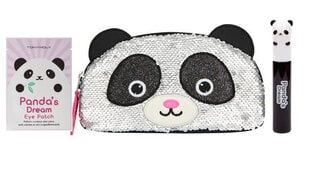 Набор Tonymoly Panda: Косметичка + маска для глаз + удлиняющая тушь Tonymoly Panda's Dream 02 цена и информация | Тушь, средства для роста ресниц, тени для век, карандаши для глаз | pigu.lt