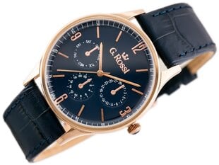 часы g. rossi - 10737a-6f3 (zg258f) синий/r.g. + коробка цена и информация | Мужские часы | pigu.lt