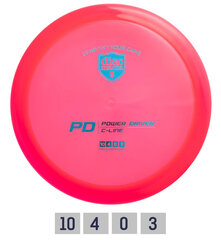 Diskgolfo diskas Distance Driver C-LINE PD Pink kaina ir informacija | Diskgolfas | pigu.lt