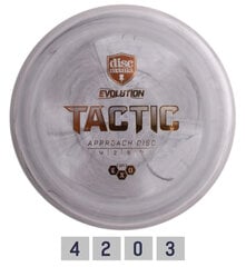 Дискгольф DISCMANIA Putter HARD EXO TACTIC Evolution Grey 4/2/0/3 цена и информация | Диск-гольф | pigu.lt