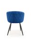 Kėdė Halmar K430, mėlyna kaina ir informacija | Virtuvės ir valgomojo kėdės | pigu.lt