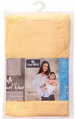 Kūdikio rankšluostis, 80 x 100 cm, geltonas kaina ir informacija | Maudynių priemonės | pigu.lt