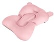 Sulankstoma kūdikių vonelė su termometru ir pagalvėle, rožinė kaina ir informacija | Maudynių priemonės | pigu.lt