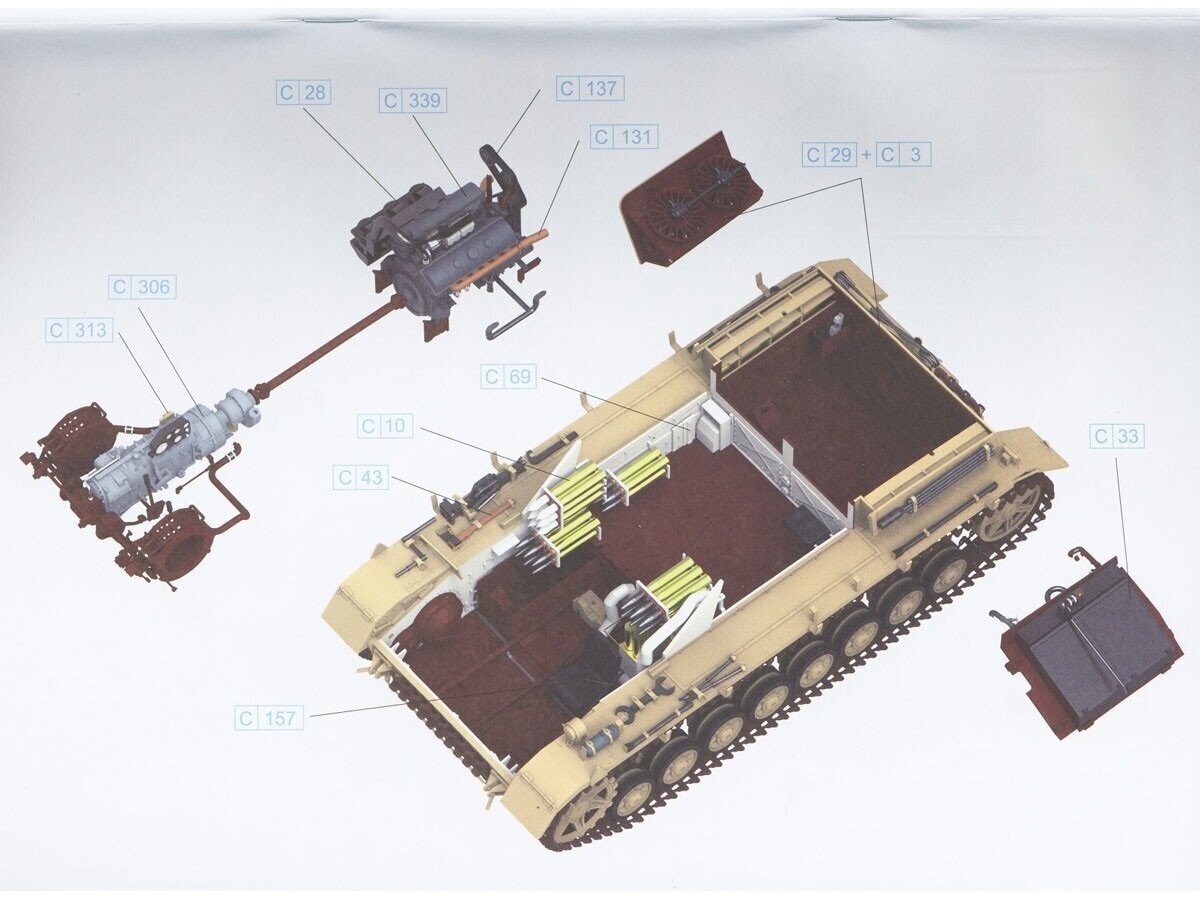 Surenkamas modelis Rye Field Model, Sd.Kfz. 167 StuG IV RFM-5061, 1/35 kaina ir informacija | Konstruktoriai ir kaladėlės | pigu.lt