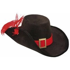 Muškietininko skrybėlė My Other Me, juodos spalvos kaina ir informacija | Karnavaliniai kostiumai | pigu.lt