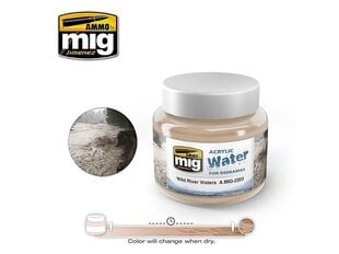 Принадлежности для рисования Ammo Mig Wild River Water, 250ml., AMIG2203 цена и информация | Принадлежности для рисования, лепки | pigu.lt