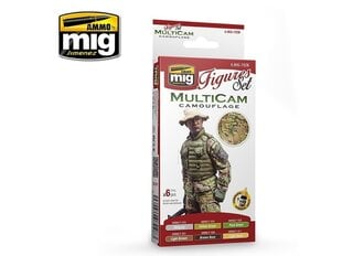 Набор акриловых красок Ammo Mig Multicam Camouflage, 7028 цена и информация | Принадлежности для рисования, лепки | pigu.lt