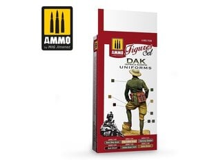 Akrilinių dažų rinkinys Ammo Mig Dak Uniforms Afrika Korps Figures, 7038 kaina ir informacija | Piešimo, tapybos, lipdymo reikmenys | pigu.lt