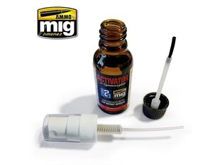 AMMO MIG - ACTIVATOR FOR CYANOACRYLATE, 20ml, 8037 цена и информация | Клей | pigu.lt