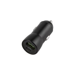 Maxlife MXCC-04 PD3.0 + QC3.0 car charger 1x USB-C 1x USB 20W black kaina ir informacija | Krovikliai telefonams | pigu.lt